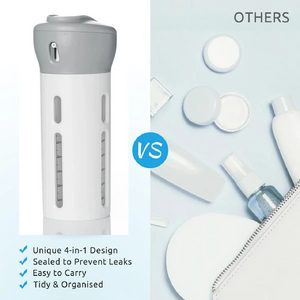 4-IN-1 LOTION SHAMPOO GEL TRAVEL DISPENSER