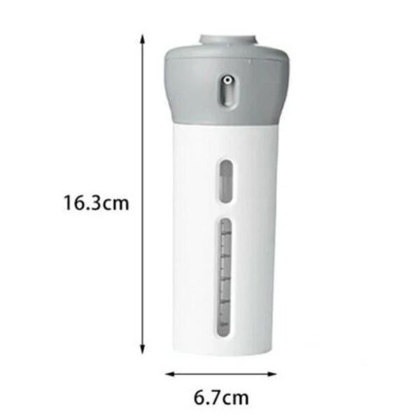 4-IN-1 LOTION SHAMPOO GEL TRAVEL DISPENSER