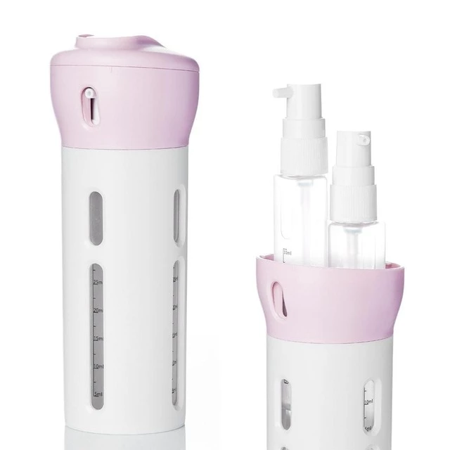 4-IN-1 LOTION SHAMPOO GEL TRAVEL DISPENSER
