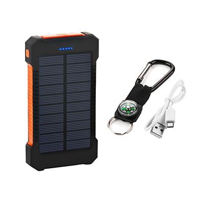 10000mAh Portable Solar Power Bank