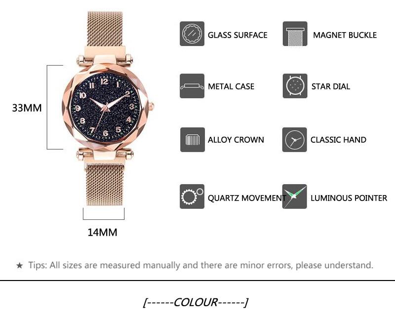 Starry Sky Magnetic  Wristwatch