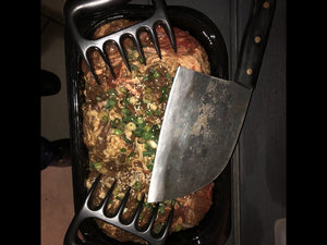 Hunter's Chef Knife Handmade Forged High-carbon Clad Steel