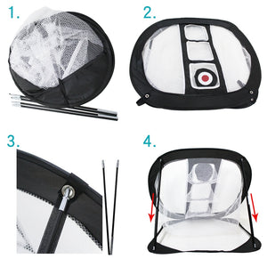 Golf Swing Net Trainer Pop UP Practice Net