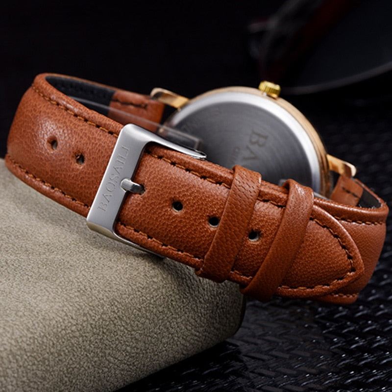Gold Case Mona Lisa Dial Watch