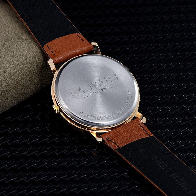 Gold Case Mona Lisa Dial Watch