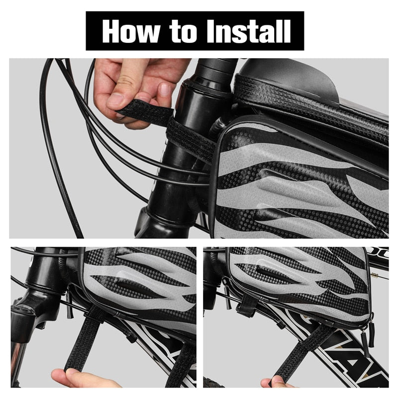 Bicycle Bags Front Frame High-quality MTB Bike Bag Waterproof Screen Touch Top Tube Phone Bag