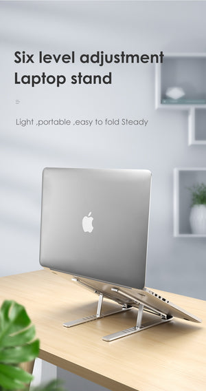 Laptop Stand for MacBook Pro Notebook Stand Foldable Aluminium Alloy Tablet Stand