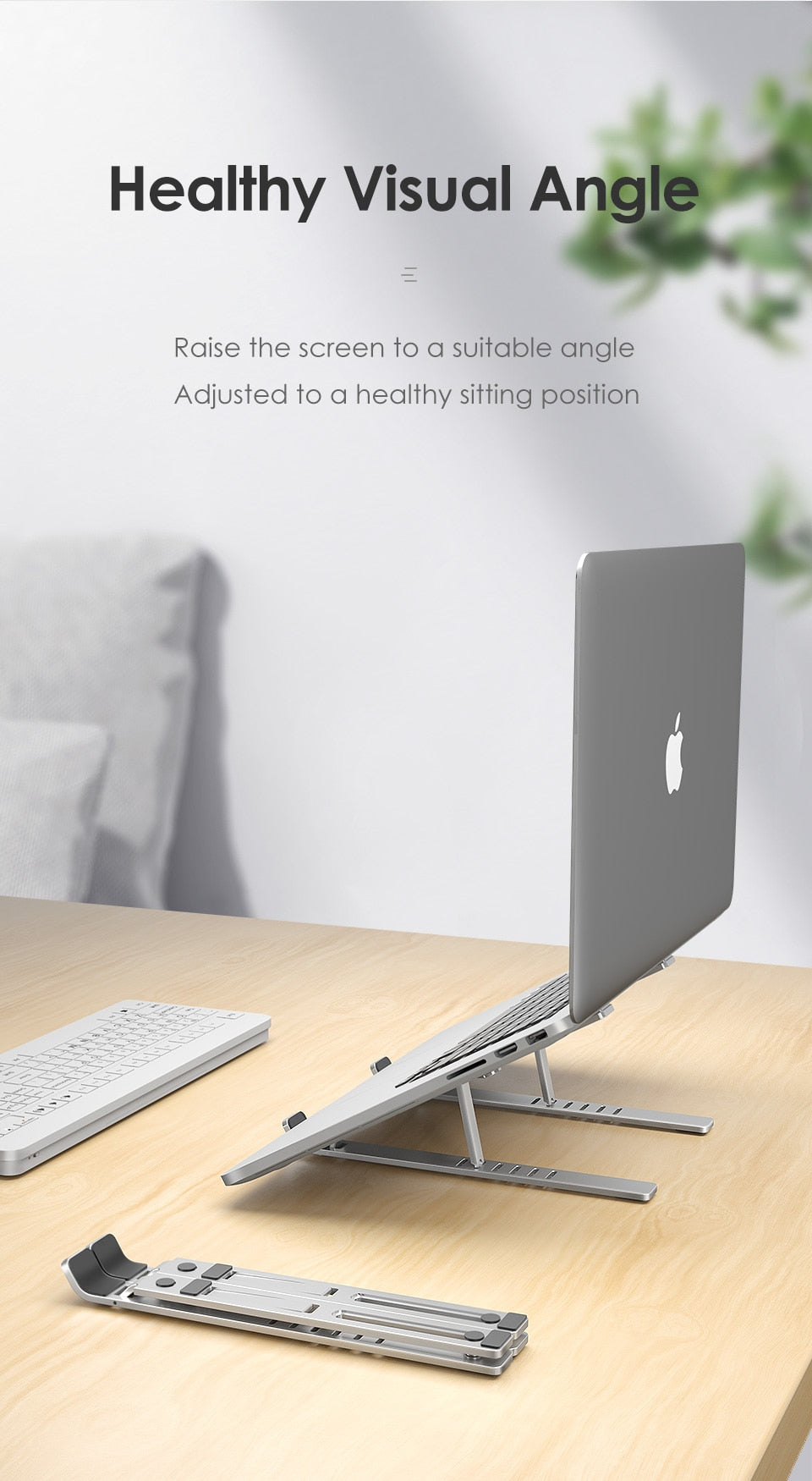 Laptop Stand for MacBook Pro Notebook Stand Foldable Aluminium Alloy Tablet Stand