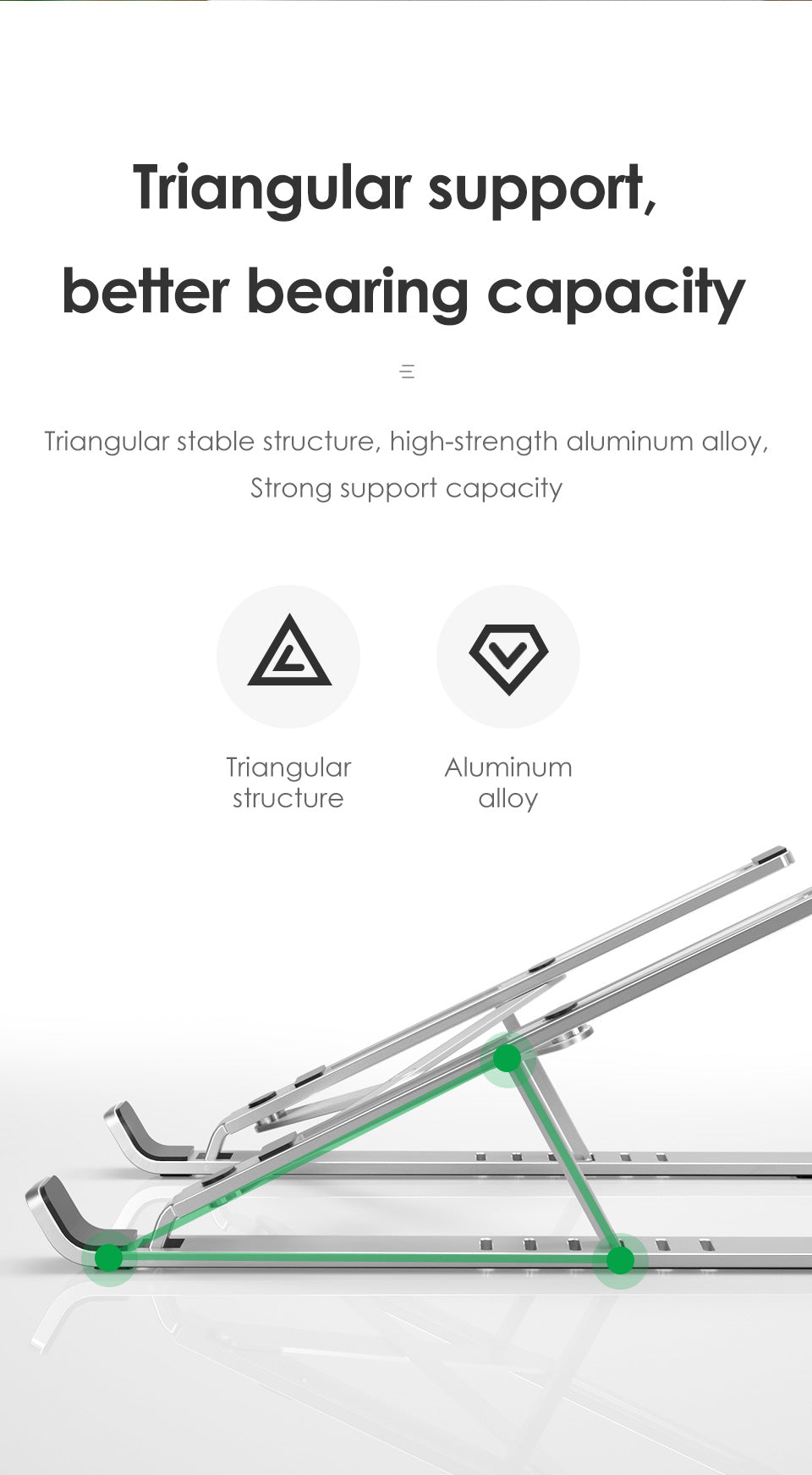 Laptop Stand for MacBook Pro Notebook Stand Foldable Aluminium Alloy Tablet Stand