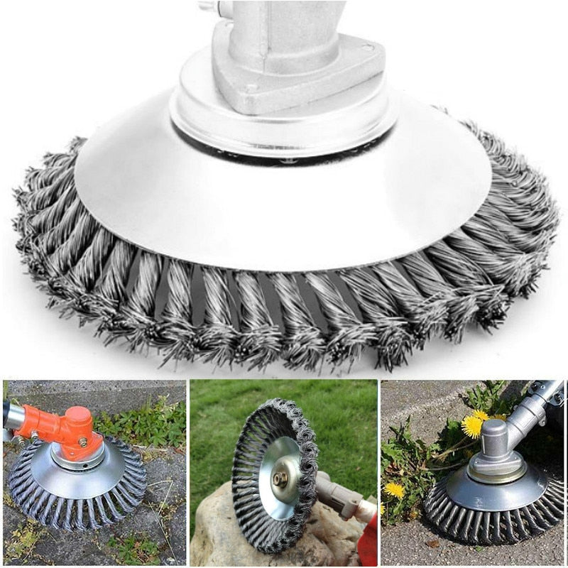 150mm/200mm Steel Wire Trimmer  Brush Cutter Dust Removal