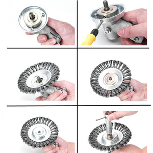 150mm/200mm Steel Wire Trimmer  Brush Cutter Dust Removal