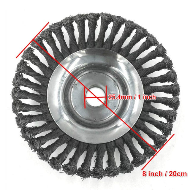 150mm/200mm Steel Wire Trimmer  Brush Cutter Dust Removal