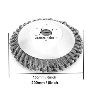150mm/200mm Steel Wire Trimmer  Brush Cutter Dust Removal