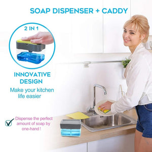 2-in-1 Sponge  Soap Dispenser