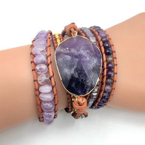 Natural Stones Crystal  Wrap Bracelets