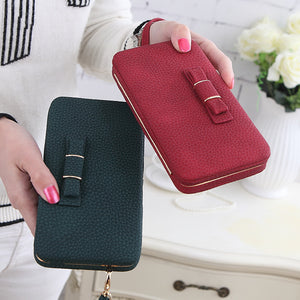 Travel Coin Purse Wallet with Cellphone Pocket