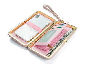 Travel Coin Purse Wallet with Cellphone Pocket