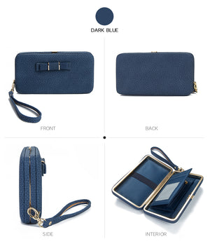 Travel Coin Purse Wallet with Cellphone Pocket
