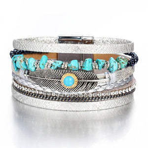 Multiple Layers Leather Bracelets For Women & Men