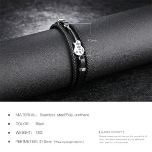 Unique Stainless Steel Guitar Bracelet