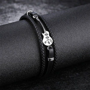 Unique Stainless Steel Guitar Bracelet