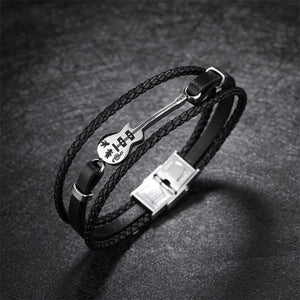 Unique Stainless Steel Guitar Bracelet