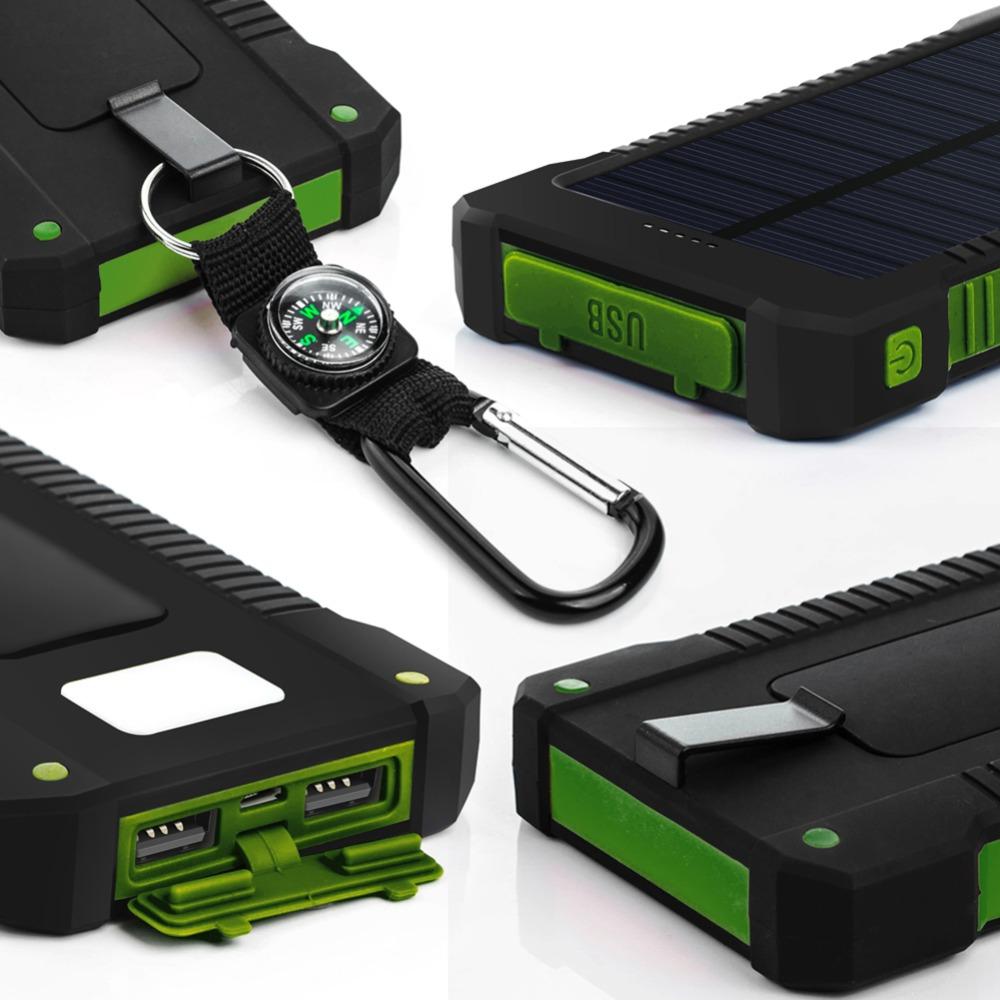 10000mAh Portable Solar Power Bank