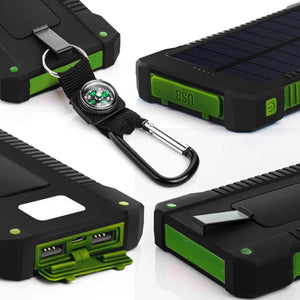 10000mAh Portable Solar Power Bank