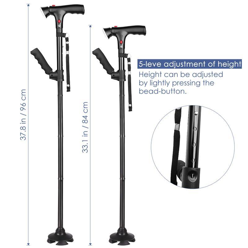 Foldable Walking Cane With LED Light
