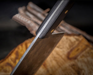 Hunter's Chef Knife Handmade Forged High-carbon Clad Steel