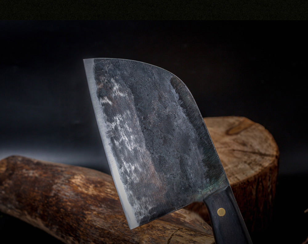 Hunter's Chef Knife Handmade Forged High-carbon Clad Steel