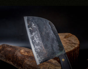 Hunter's Chef Knife Handmade Forged High-carbon Clad Steel