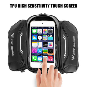 Bicycle Bags Front Frame High-quality MTB Bike Bag Waterproof Screen Touch Top Tube Phone Bag