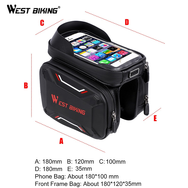 Bicycle Bags Front Frame High-quality MTB Bike Bag Waterproof Screen Touch Top Tube Phone Bag