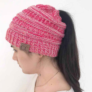 Soft Knit Ponytail Beanie