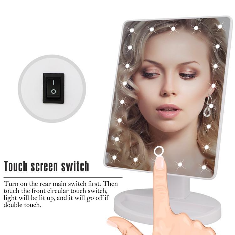 Vanity Mirror - 22 LED Touch Screen Makeup Mirror
