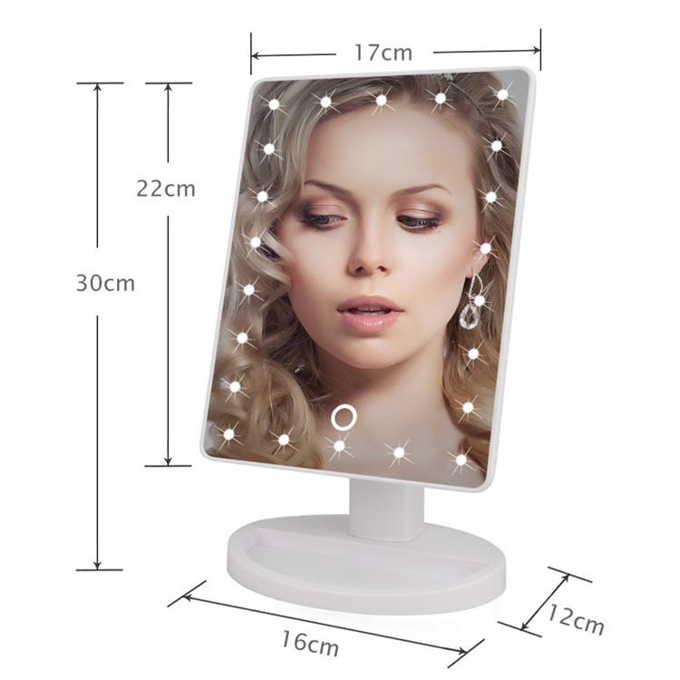 Vanity Mirror - 22 LED Touch Screen Makeup Mirror